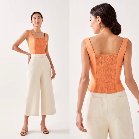 LOVE, BONITO sleeveless Smocked Tank Top: PRINCESSCORE COTTAGECORE ROYALCORE - Picture 7 of 7